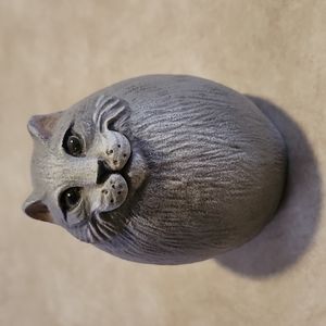 Vintage Cat Paperweight - Fat Cat